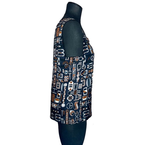 New Genuine Hermes Debardeur Silk Twill Top Made In France Size EU 36 - Picture 10 of 16